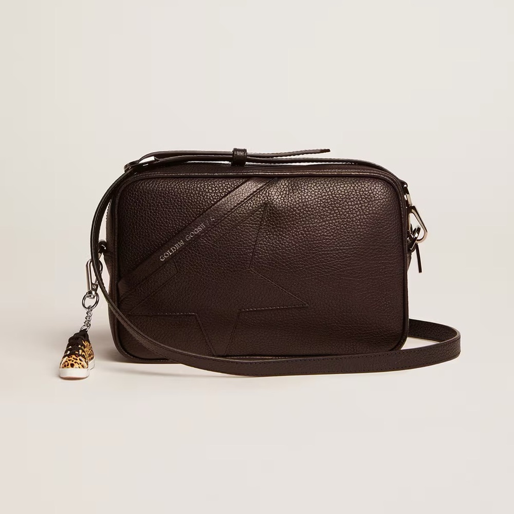 Golden Goose Star Bag Black Leather Crossbody Purse GGDB - Picture 1 of 12